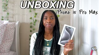 IPHONE 15 PRO MAX UNBOXING | WHITE TITANIUM (512GB)