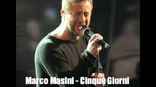 Marco Masini - Cinque Giorni [Michele Zarrillo] chords