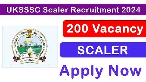 UKSSSC Scaler Online Form 2024 Kese Bhare || How to Fill UKSSSC Scaler Apply Online Form 2024