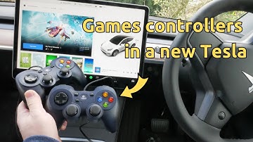 How to connect up wired USB game controllers in a Tesla Model 3/Y