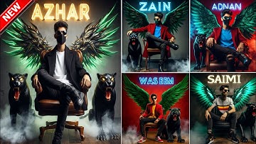 New Viral Boys Wingschair with Name photo editing | Trending photo editing | bing image creator ai