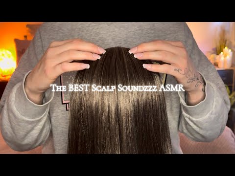 ASMR Most Relaxing Crunchy Scalp Sounds | Nails on Scalp, Hair Pins & Ball Claw Massager Tool