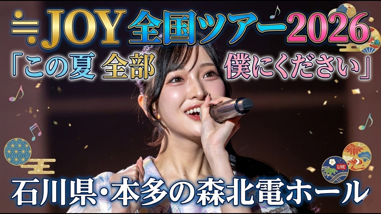 ≒JOY 全国ツアー2026「この夏 全部 全部 僕にください」 石川県・本多
