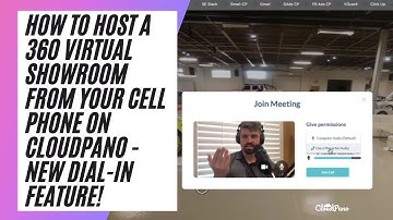How To Host a 360 Virtual Showroom From Your Cell Phone On CloudPano   New Dial-In Feature!