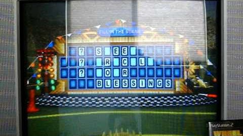 PS2 Wheel of Fortune Run Game 54 Part 2