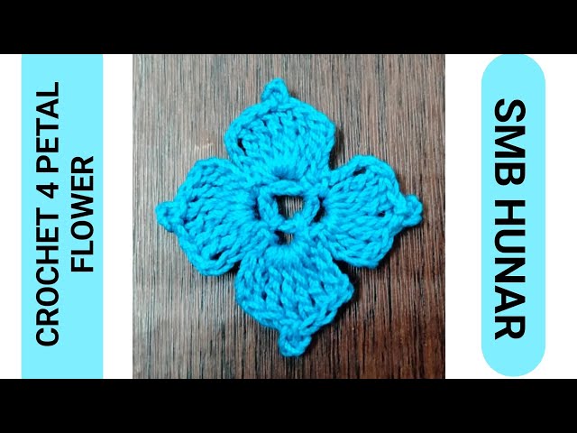 Easy Crochet Flower Applique Pattern