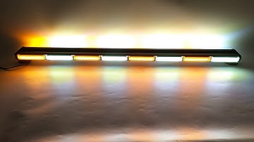 50" Amber White COB LED Double Side Warning Rooftop Lightbar