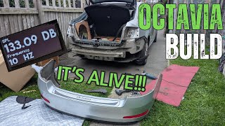 Octavia Build - its alive! 2x18s in infinite baffle