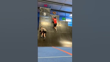 WARPED WALL CHALLENGE from American Ninja Warrior 🇺🇸🥷 Hiw high could YOU get?? #shorts