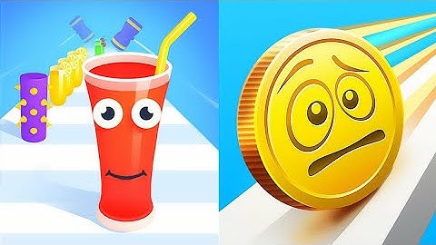 🖼 Coin Rush vs Juice Run - Android, iOS All Levels DrollGameplay
