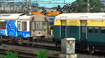 DECCAN QUEEN COUPLING ICF MEMU TRAIN | Indian Train Simulator | BUMPY RAILROAD | RAILWAY RITAM