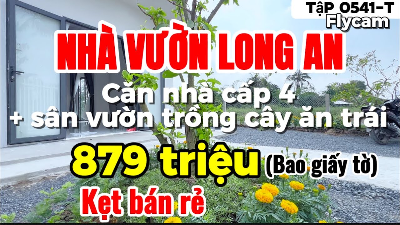 Tập 0541-T (đã bán) Nhà Vườn Long An kẹt bán rẻ căn nhà cấp 4 sân vườn thổ cư  | nhà vườn 365