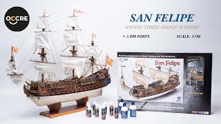 OcCre - 18 How to build the San Felipe wooden ship model - Step by step