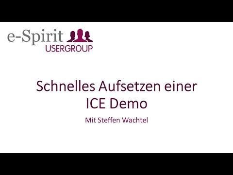 Schnelles Aufsetzen einer ICE Demo - Digitaler Afterwork 17.06.2021