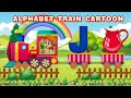 Learn Alphabets with figures| Train 🚂| #cartoon #learnalphabet #viral #spoken #踏切 #animatedcartoon