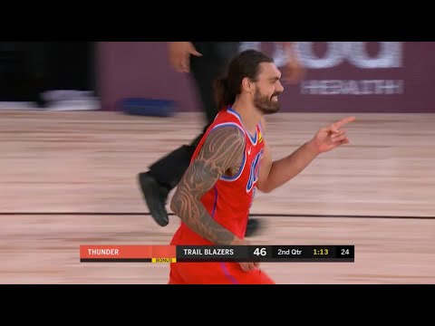 Steven Adams Shows Off Handles On Hilarious Play