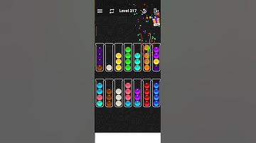 Level 317 of Bubble Sort Color Puzzle