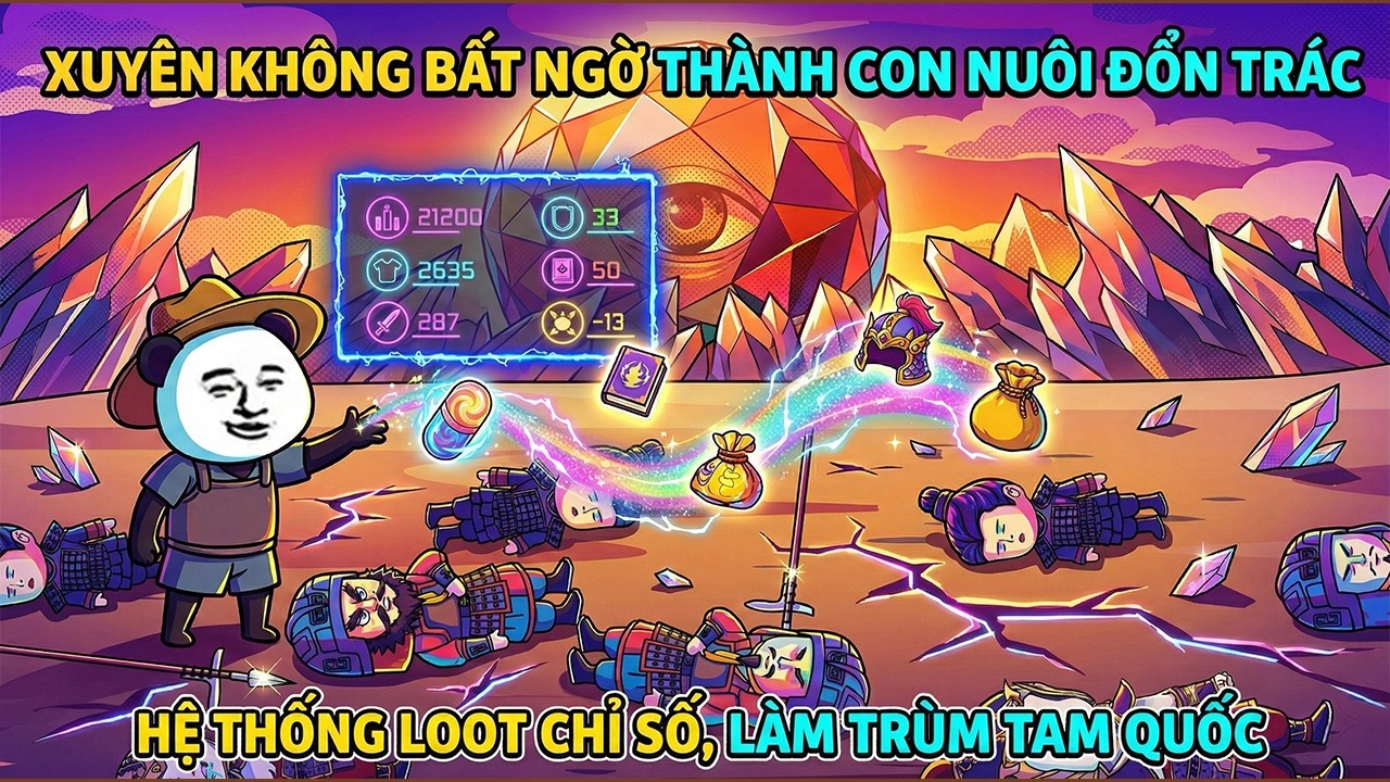 《Hà Nhân Siêu Dài》Xuyên Không Làm Trùm Tam Quốc Ta Nhận Được Hệ Thống Loot Chỉ Số