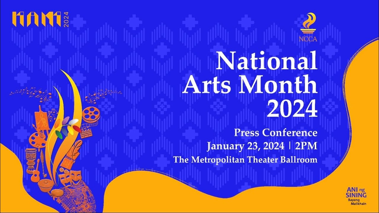 National Arts Month 2024 Press Conference 01 23 2024 YouTube