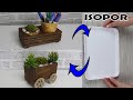 2 IDEIAS SENSACIONAIS PARA DECORAR COM BANDEJA DE ISOPOR