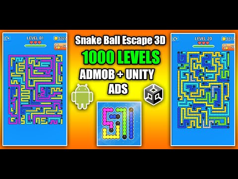 Snake Ball Arrow Escape 3D Puzzle Game Unity Source Code with Admob and Unity Ads Integrated