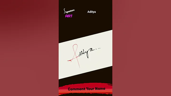 Aditya Name Signature Style | Aditya Unique Signature | A Letter Style #signature #art