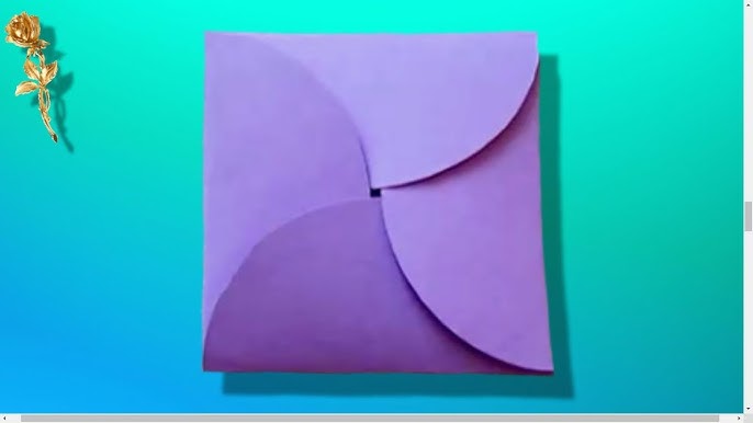 Origami : enveloppe cadeau facile - La ruche à idées