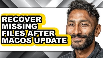 How to Recover Missing Files After Macos Update (easy Method)