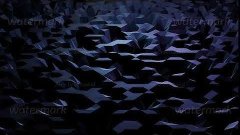 stylish creative abstract dark low poly background in 4k. Abstract waves move on glossy surface in