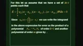 Lecture 29 - Gaussian Rules