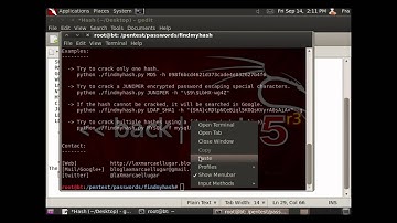 How To Decrypt Any Hash Using BackTrack 5 {findmyhash}