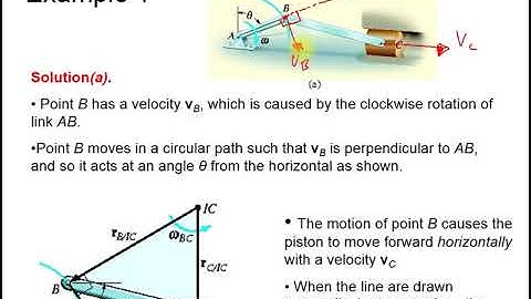 Dynamics Instantaneous Center Lecture 13