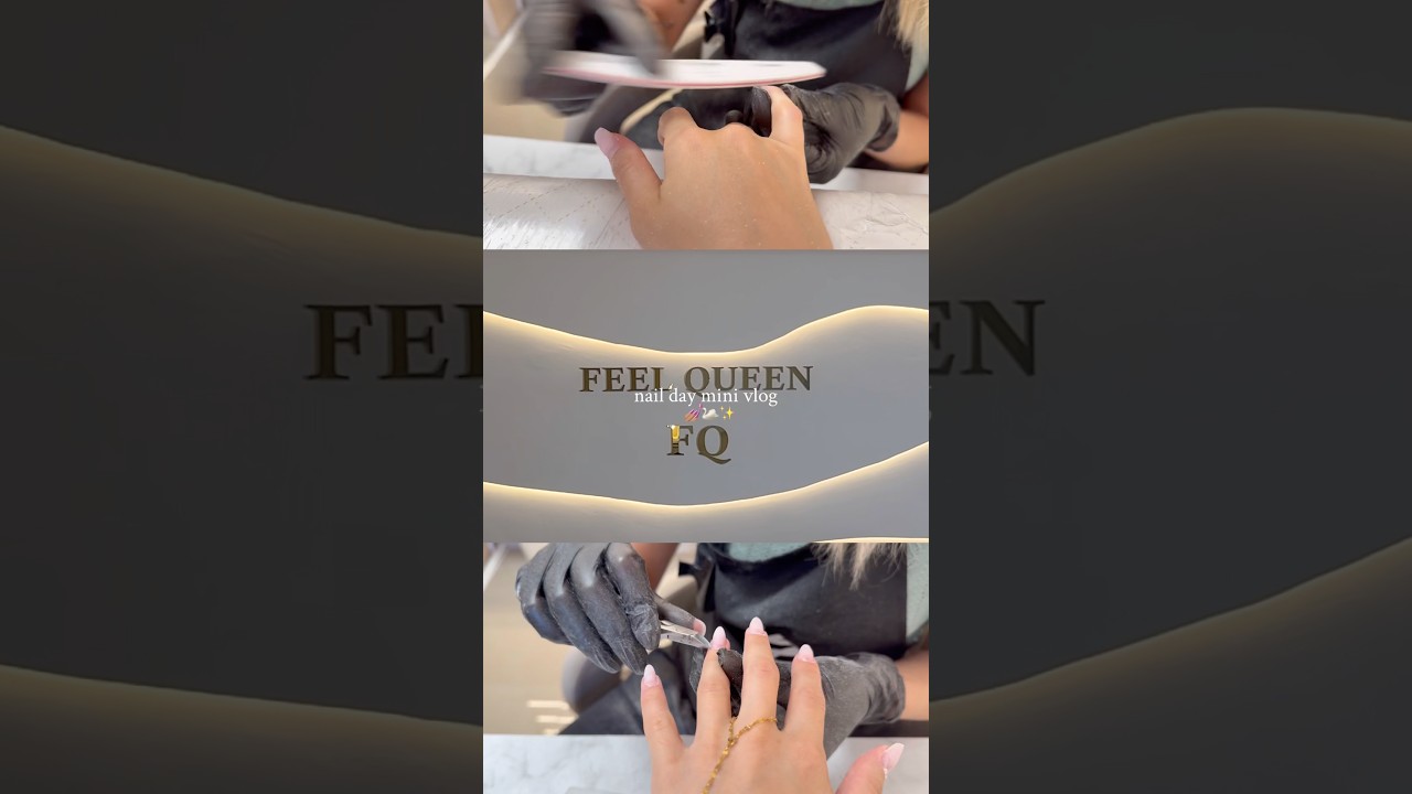aesthetic nail day & self care vlog 💅🏽🤍 #shorts #morningroutine #grwm #skincare #nailday