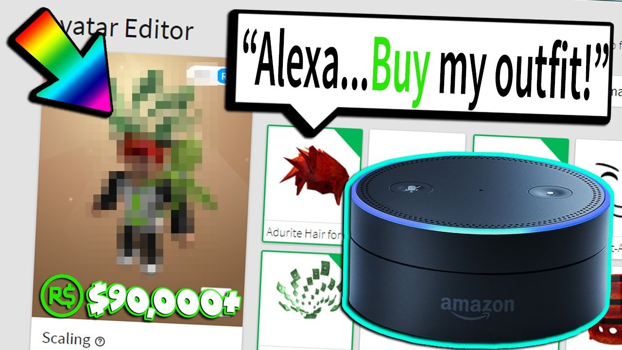 Amazon Echo Buys My New Roblox Outfit R 90 000 Youtube - alexa roblox