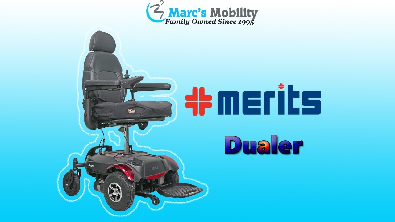 Merits Rear Pod Merits Dualer Rear and front Wheel Drive Powerchair with Seat Lift ...
