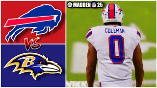 Bills vs Ravens Week 4 Simulation (Madden 25 Rosters)