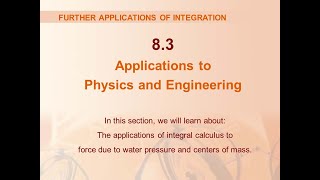 Application of Integration in Physics and  Engineering