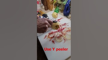 How to peel apples fast
