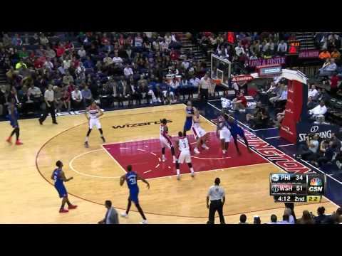 HD Philadelphia 76ers Vs Washington Wizards Full Highlights April 1 2015 NBA Season 2014 15 7