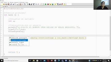 11. curso de programación en lenguaje en C // hallando el valor absoluto de un numero.