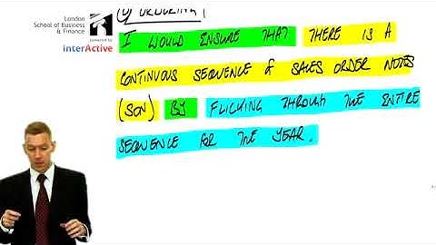 ACCA F8 Audit and Assurance  - Lecture 15 - Internal Controls Part 2
