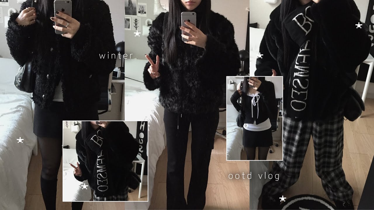 찐 한파 전 패딩 없이 𝗼𝗼𝘁𝗱 𝘃𝗹𝗼𝗴 | ☆ 겨울 무채색 코디 3가지 ☆ | 일상이 쇼핑인 사람의 브이로그까지₊˚