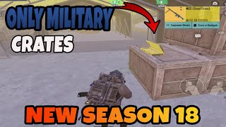 ONLY MILITARY SUPPLY CRATE - ONLY WITH WEAPON BOXES ON THE NEW MAP - PUBG METRO ROYALE CHAPTER 18