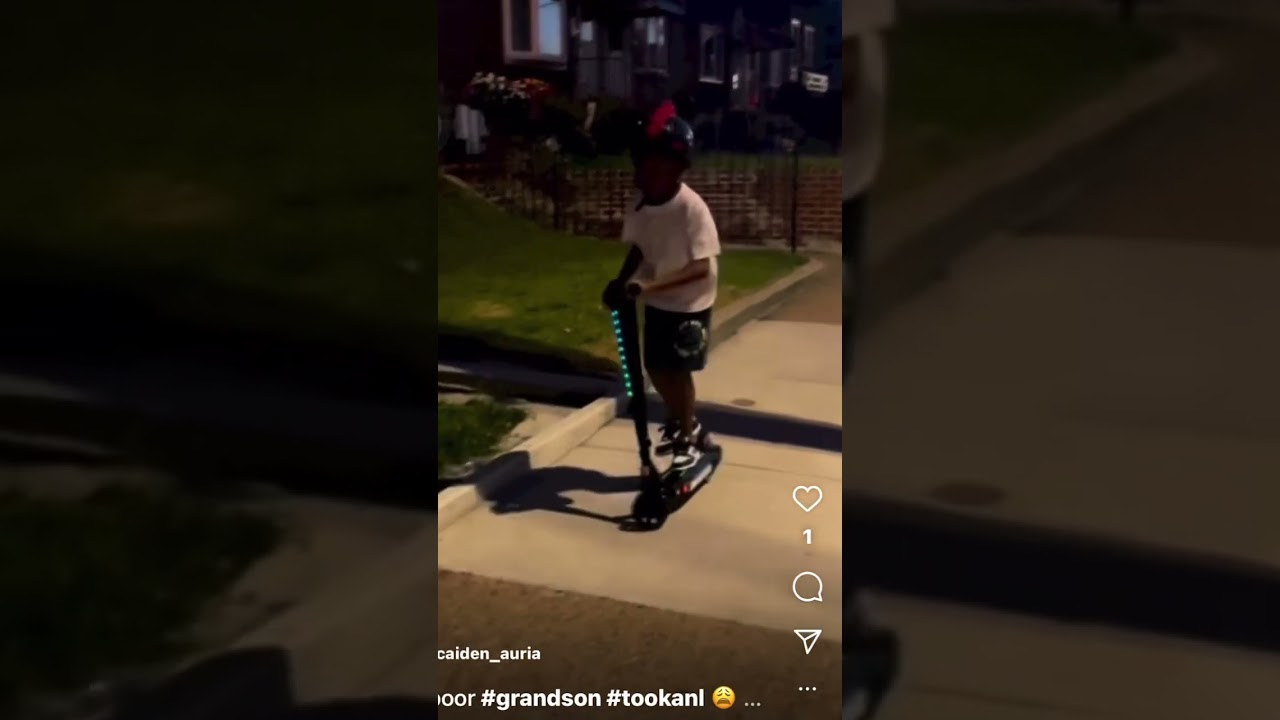 When you fall off an electric scooter! 