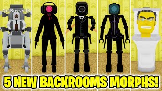 How to get ALL 5 NEW BACKROOMS MORPHS in Backrooms Morphs (ROBLOX)