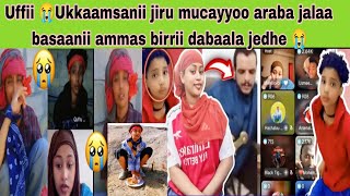 Ayii 😭 mucayyoo Ukkaamsanii jiru birrii dabaala jedhe arabni 