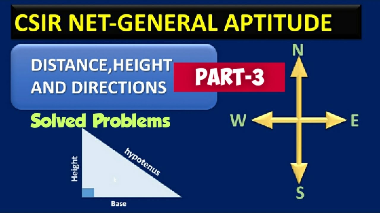 Problems on Distance,heights and General Aptitude