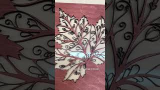 How do I make this layered maple leaf art #wood #walldecor #handmade #lasercutdesign #mapleleaves