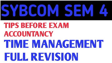 SYBcom Last minute Revision on Accountancy & Fin mgt