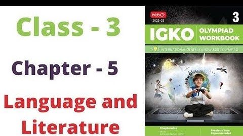 Class 3 GK Olympiad IGKO 2024| Language & Literature|GK Olympiad class3 Questions#class3#gkolympiad